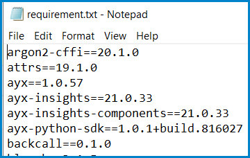 How To Create a Text File for a Backing up Designer Python Packages